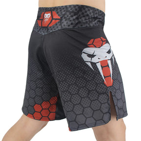 Shorts de Boxe SOTF com Tecnologia Geométrica | Design de Cabeça de Cobra para Fitness e Respirabilidade