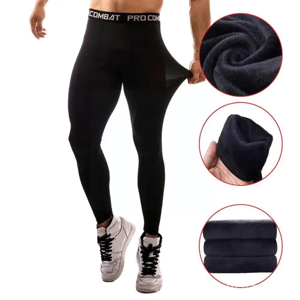 Calças de Compressão Masculina para Corrida e Treino | Leggings Ajustadas para Esportes | Secagem Rápida