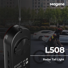 Luz Inteligente para Bicicleta Magene Radar | Farol e Luz Traseira, Iluminação Inteligente para Ciclismo | Sela e Canote de Selim Elétricas