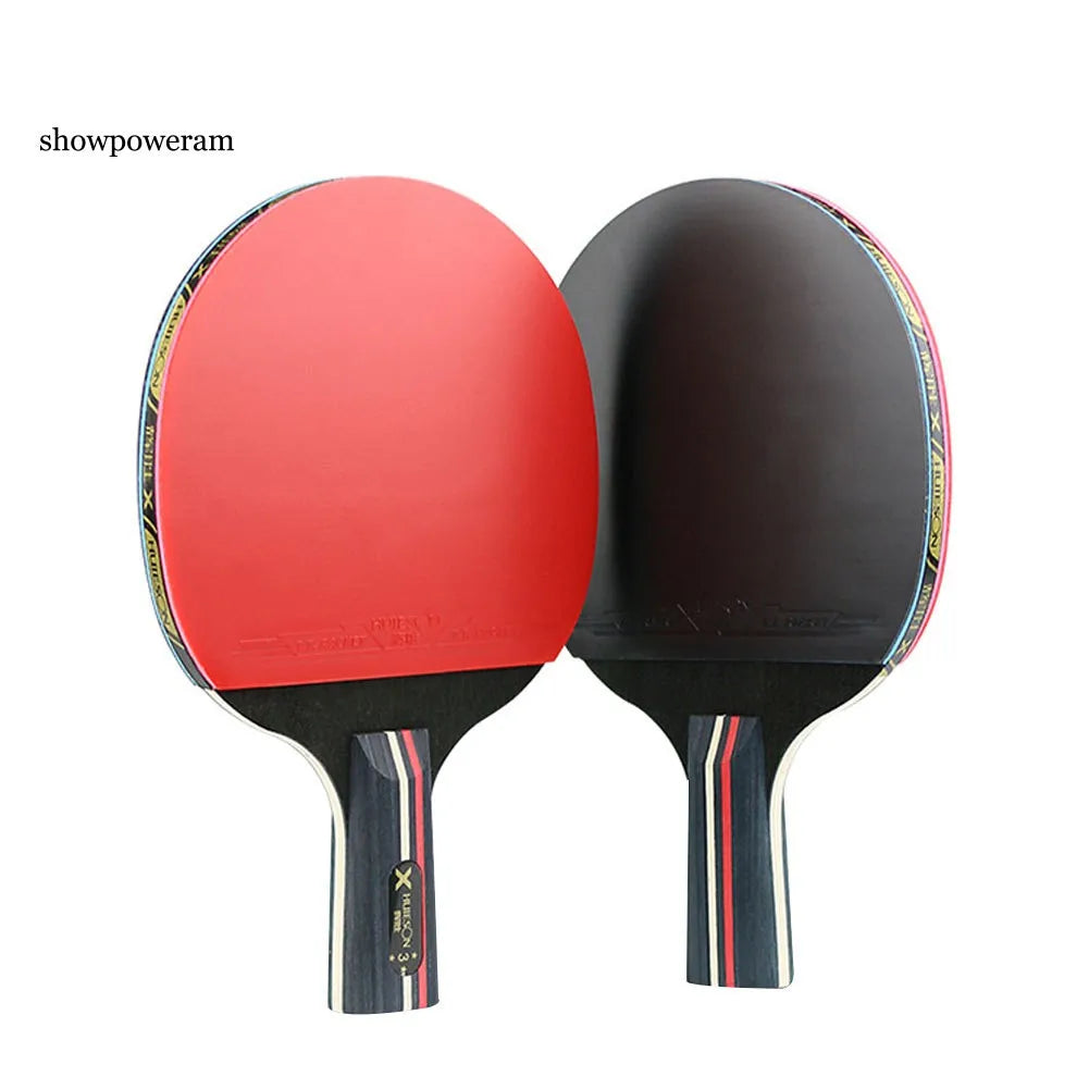 Conjunto de 2 Raquetes para Ping Pong/Iniciantes em Tênis de Mesa Profissional Com Autorização ITTF