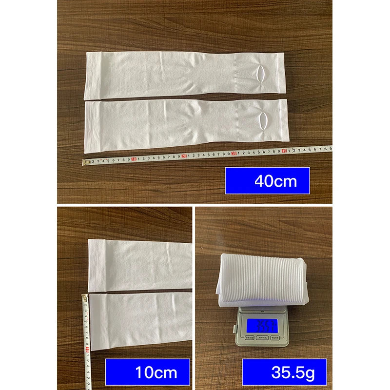 Par de Manguitos Resfriantes | Proteção Solar UV para Esportes