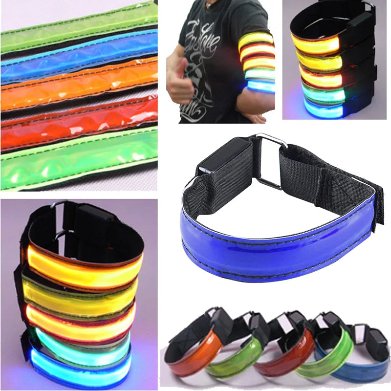 Pulseira Luminosa LED | Bracelete Esportivo para Corrida Noturna