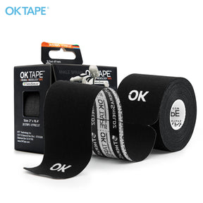 Fita Kinesiológica OK TAPE 5CM x 5M Precut | 20 Tiras, Elástica e Livre de Látex